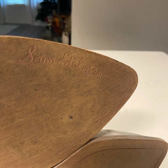 Sam Edelman Lindsey Ivory Leather Cowboy Boots - Picture 3 of 3